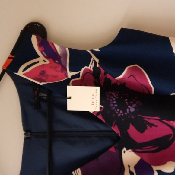 NWT, Trina Turk Fitzgerald Hi-lo Floral Dress - Picture 7 of 17